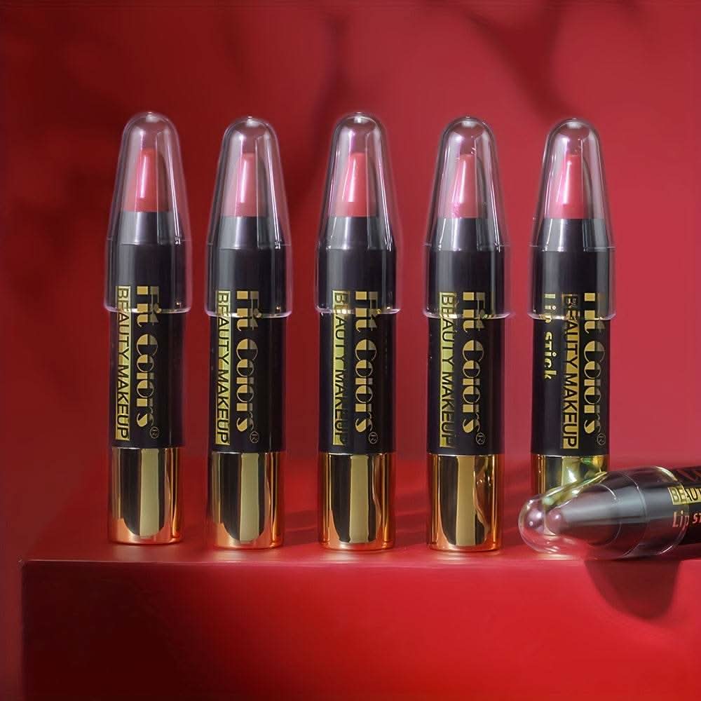 6pcs/set Creamy Long-lasting Lipstick, Matte Waterproof Non-stick Cup Automatic Lipstick Pen, Easter Holiday Party Gift - M & M Global