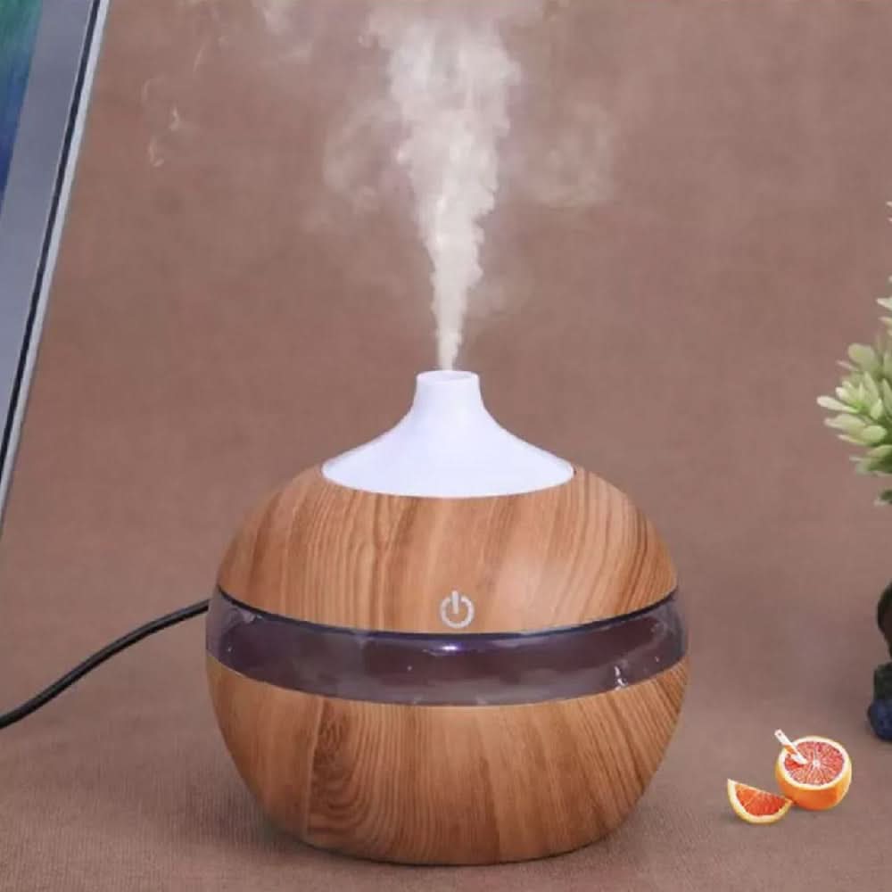 Mini USB Humidifier with Aromatherapy Diffuser 3-in-1 Desktop Humidifier, One-Touch Operation & Key Switch for Home/Office - M & M Global