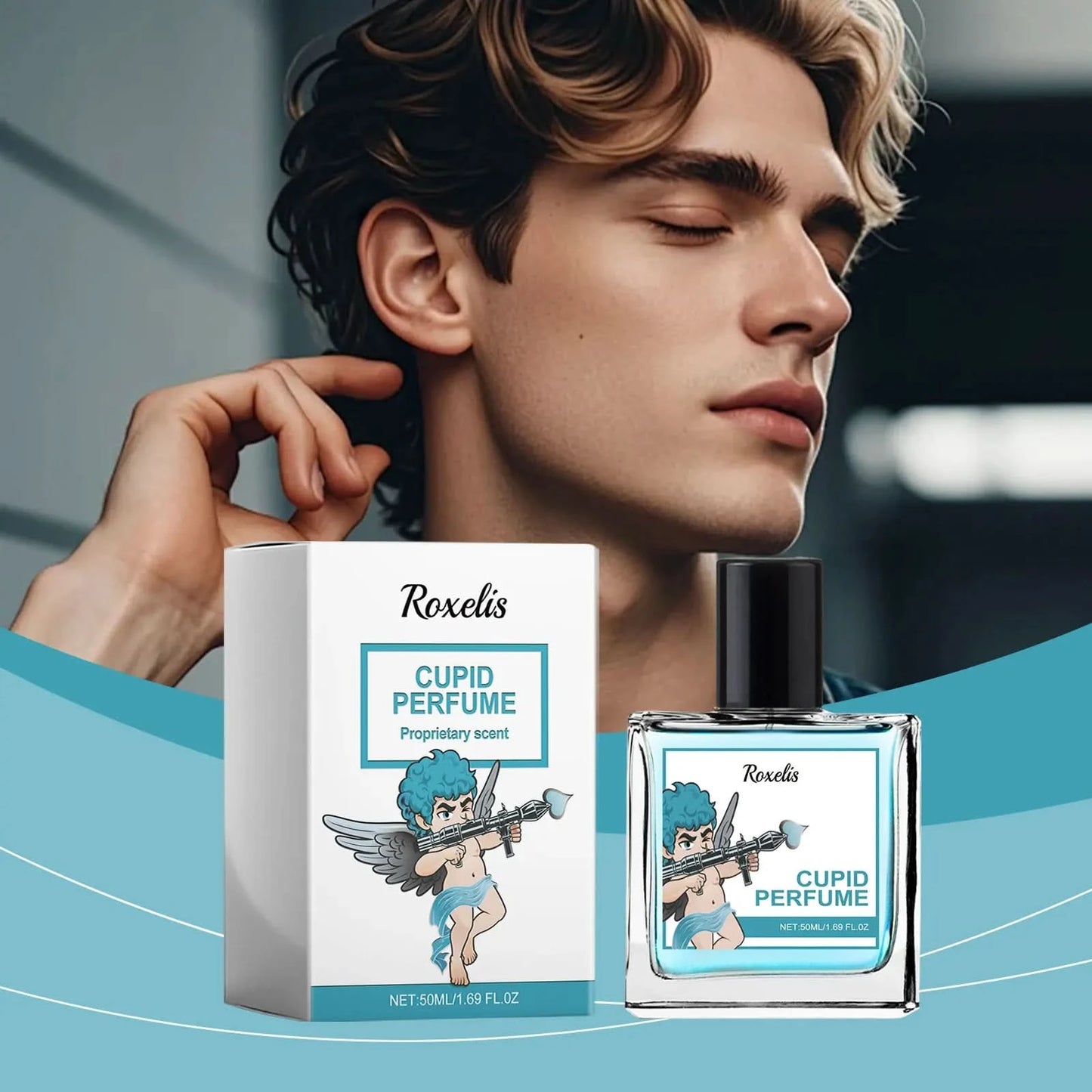 Roxelis 50ml Cologne Cupid Charm Perfume Natural Fragrance Flirting Long Lasting Pheromone Romantic Dating Atmosphere Perfume - M & M Global