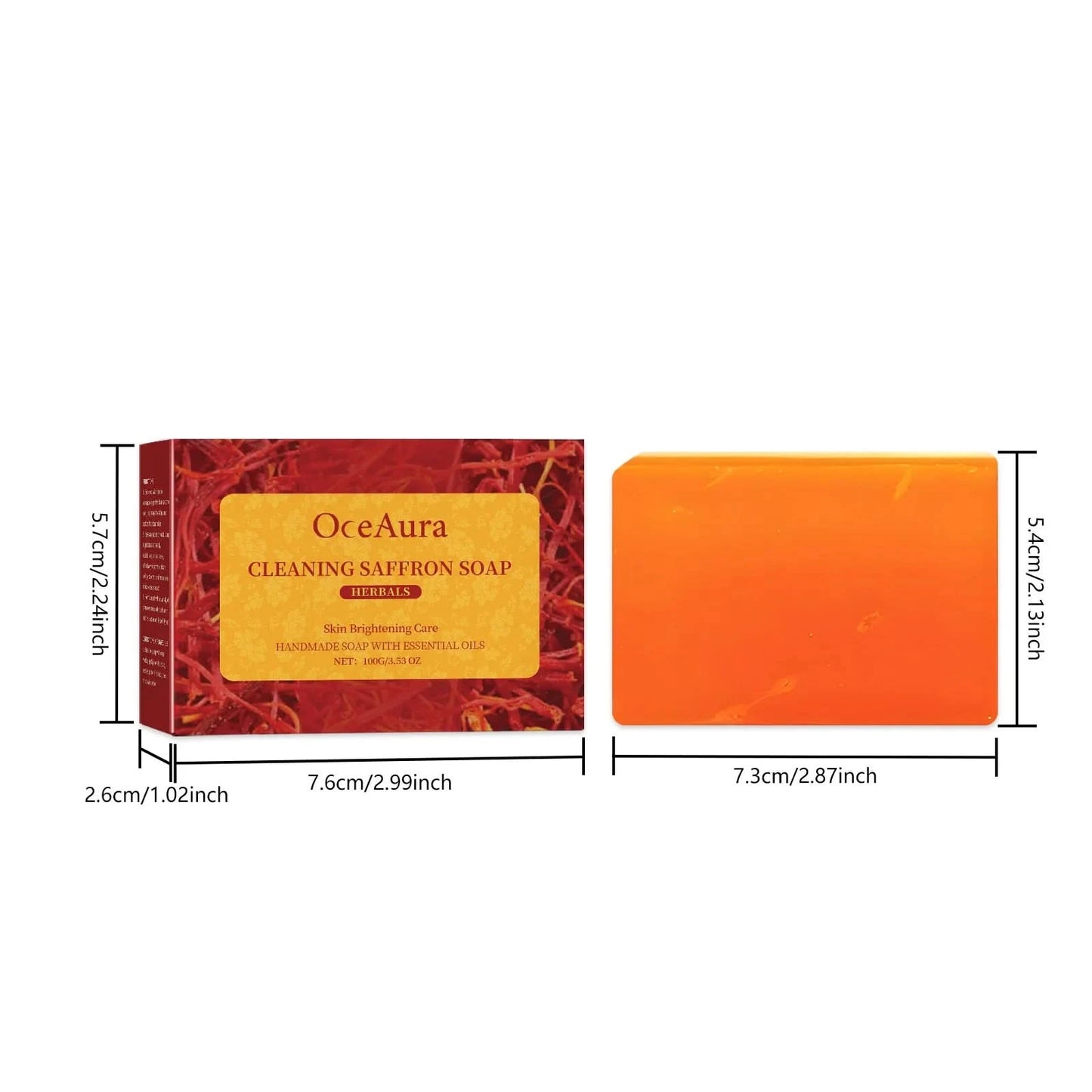 Oceaura Body Bathing Soap Bar Gentle Cleaning Dirts Prevent Dryness Oil Control Improve Roughness Glowing Body Clean Soap Bar - M & M Global