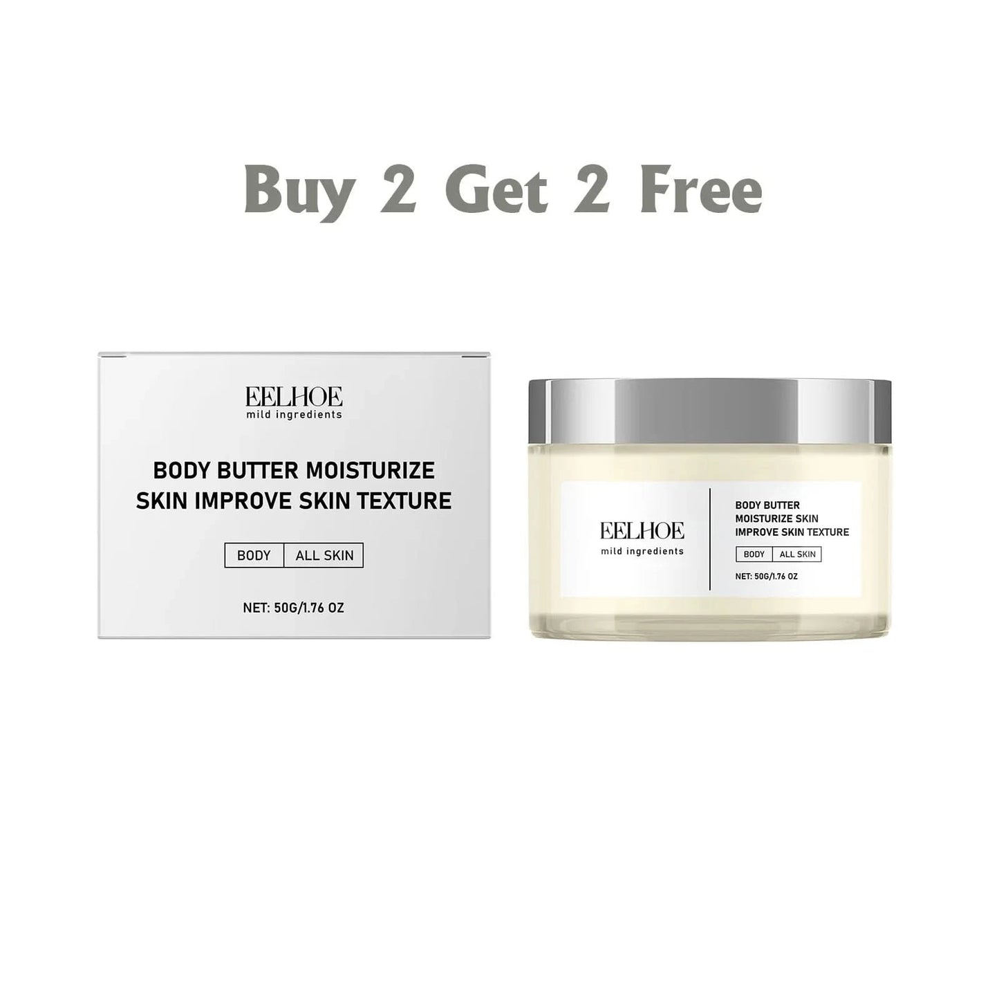 EELHOE Hyaluronic Acid Body Skin Tightening Cream Body Moisturizer Skin Firming Rejuvenation Collagen Brightener Cream for Body - M & M Global