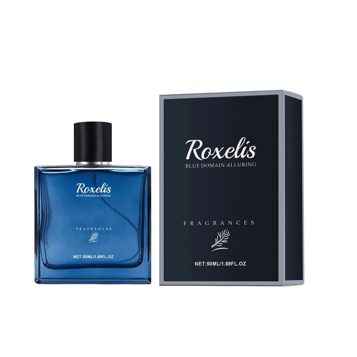Roxelis 50ml Charmig Cologne Perfume Spray Men's Blue Domain Fragrance Lasting Scent Pheromone Flirting Romantic Dating Perfume - M & M Global