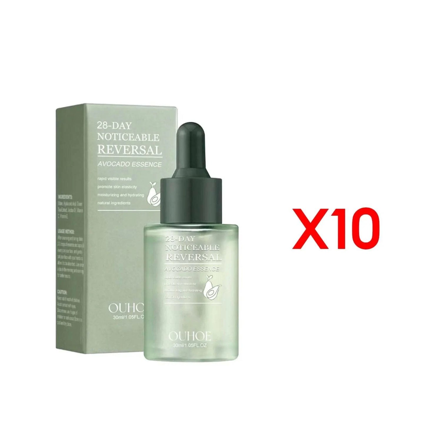 Avocado Essence Softening Moisturizing Hydrating Promote Skin Elasticity Brighten Exfoliate Reduce Clogged Acne Face Care Serum - M & M Global