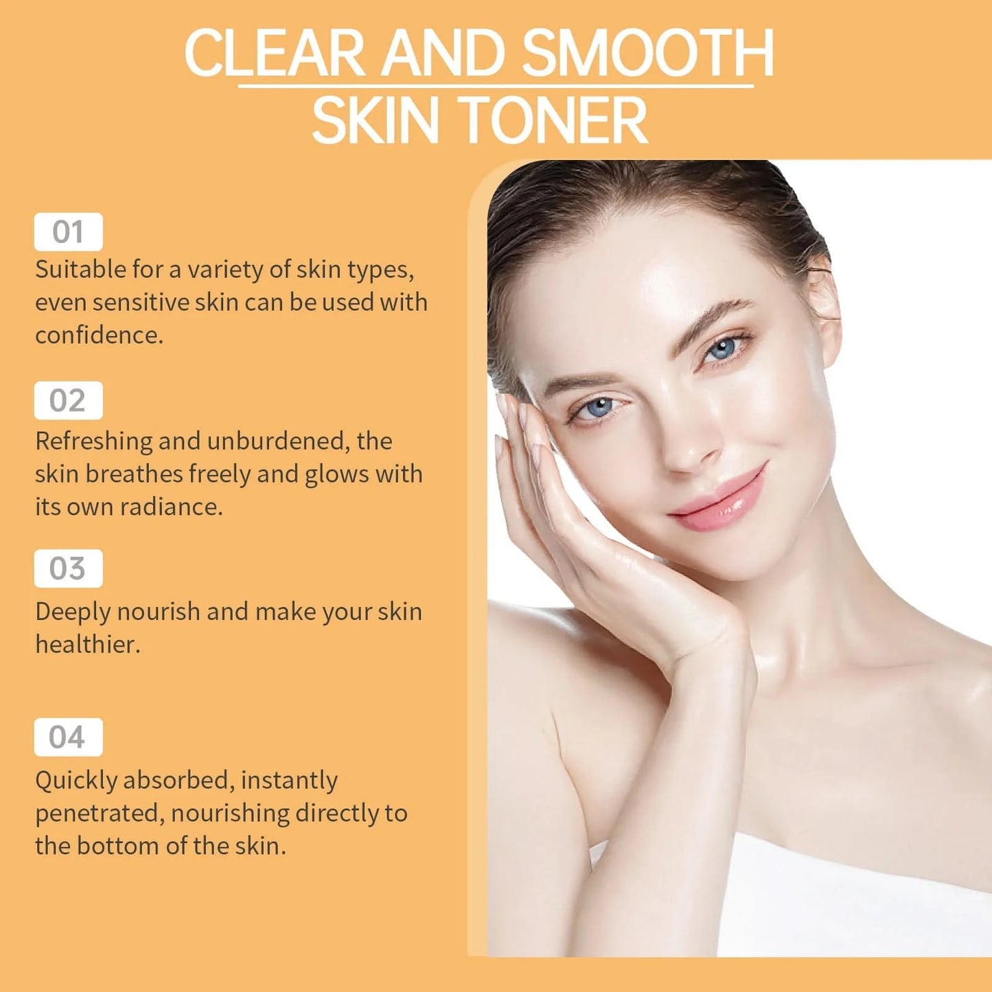 Salicylic Acid Face Toner for Facial Moisturizer Glowing Skin Tightening Improve Skin Lightening Glycolic Acid Toning Face 100ml - M & M Global