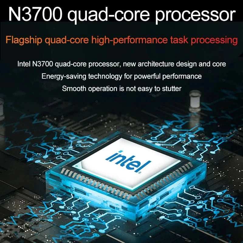 Ultra-Slim Laptop 14.1' FHD Anti-Glare Intel CPU 16 GB RAM 2 TB SSD Windows 11 Multilingual Office Study PC for Business Travel