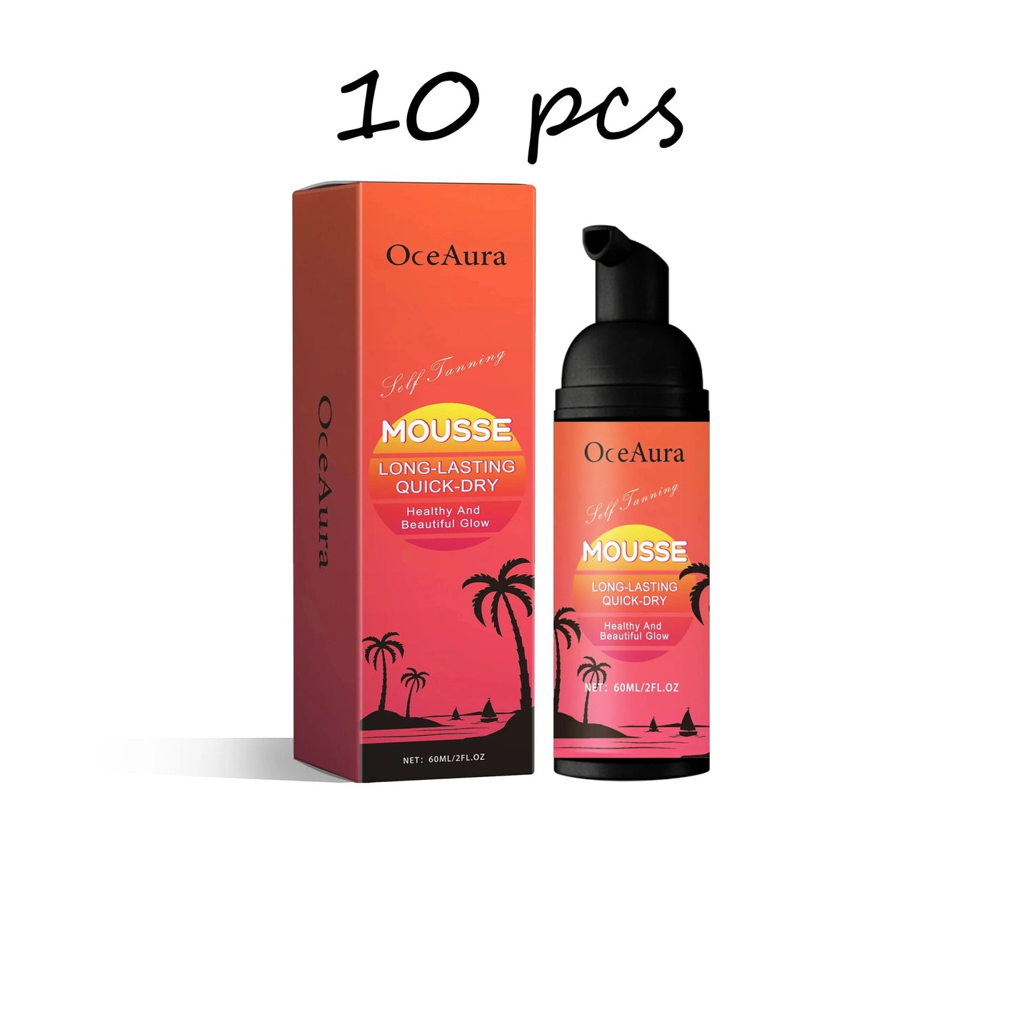 Oceaura Sunless Tanning Lotion Repair Sun Damaged Bronzer Skin Moisturizing Improve Luster Smoothing Natural Tanning Mousse - M & M Global