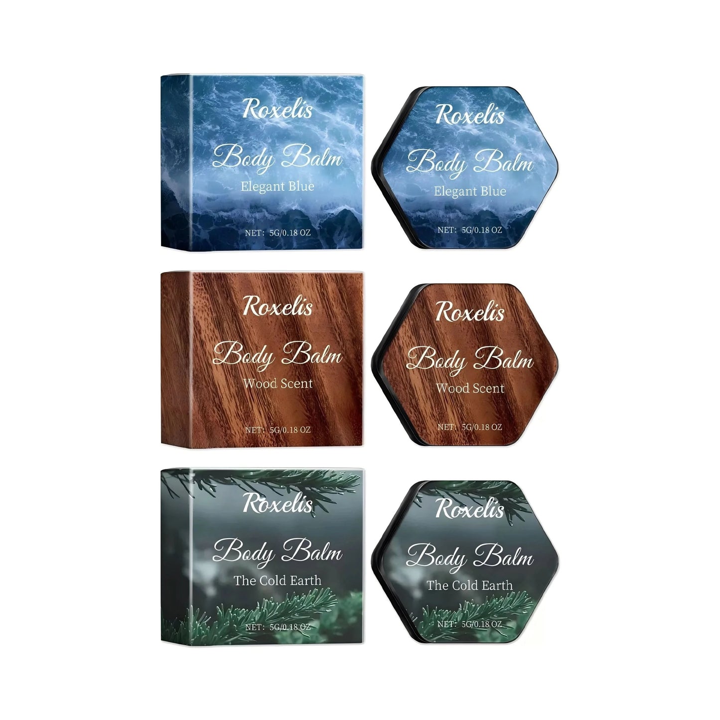 Roxelis 5g Pheromone Solid Perfume Mint Wood Cedar Lasting Aroma Deodorant Flirting Dating Charm Attractive Body Scent Perfume - M & M Global