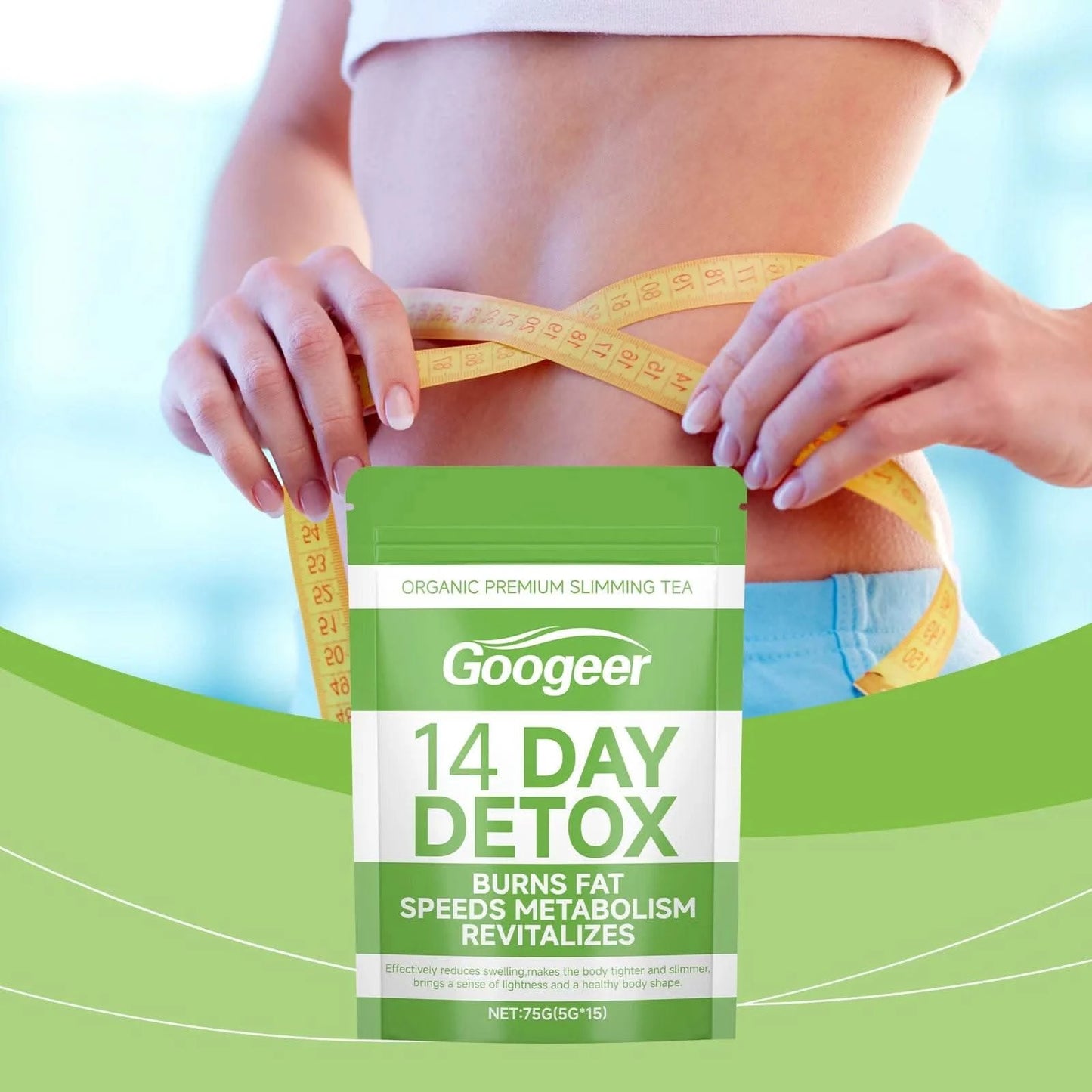 75g Googeer Slimming Weight Loss Detoxification Tea Body Detox Accelerate Fat Burn Organic High Quality Slimming Care Tea - M & M Global