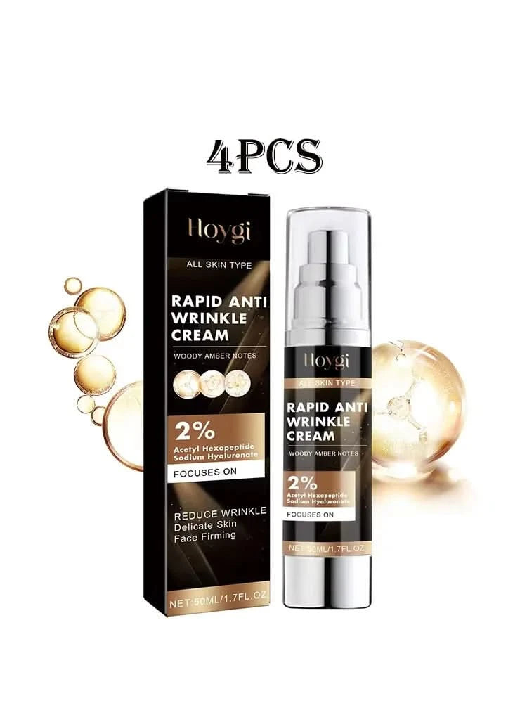 Hoygi 50ml Rapid Anti Wrinkle Cream Instant Remove Wrinkles Fine Line Moisturize Firming Face Hydrating Brightening Facial Cream - M & M Global