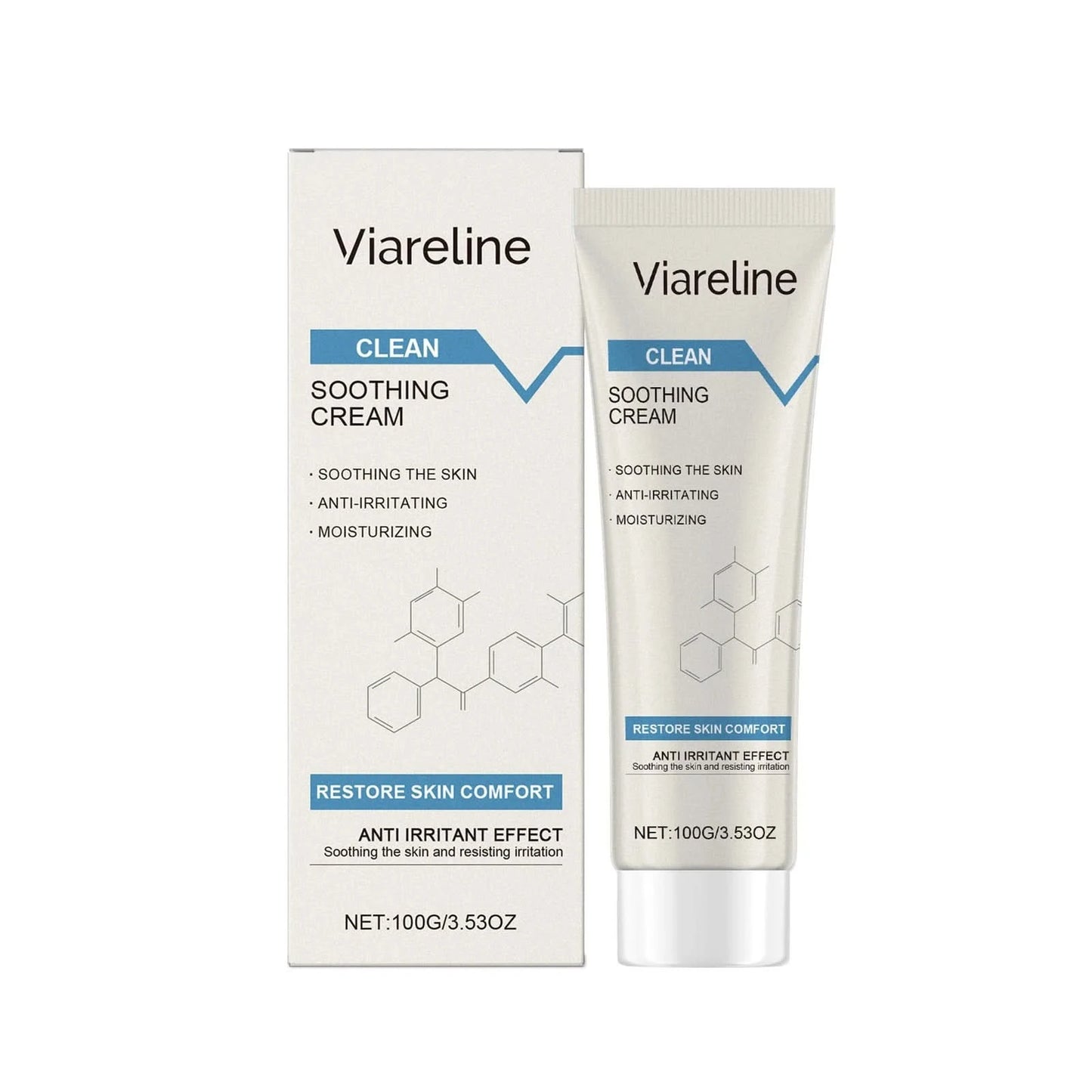 Viareline Soothing Repair Facial Care Series Moisturizing Skin Oil Control Brighten Skin Tone Clean Pores Tender Face Care Set - M & M Global