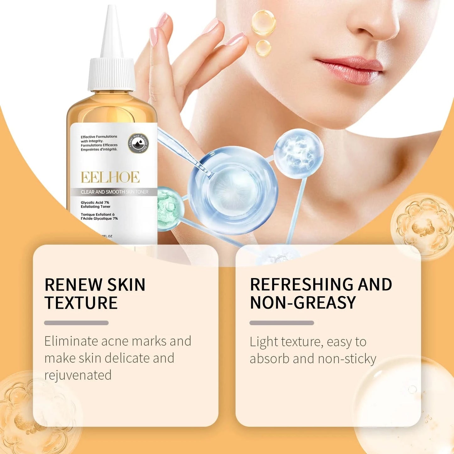 Salicylic Acid Face Toner for Facial Moisturizer Glowing Skin Tightening Improve Skin Lightening Glycolic Acid Toning Face 100ml - M & M Global