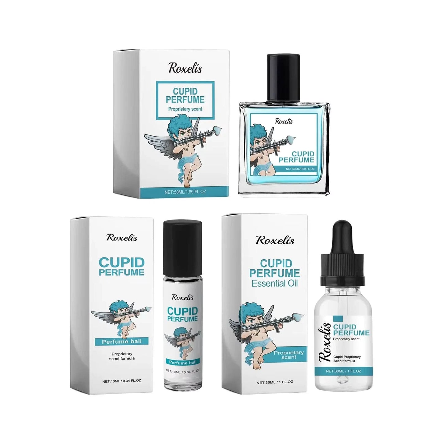 Roxelis 50ml Cupid Cologne Charming Perfume Series Lasting Pheromone Fragrance Light Scent Flirting Refreshing Air Aroma Spray - M & M Global