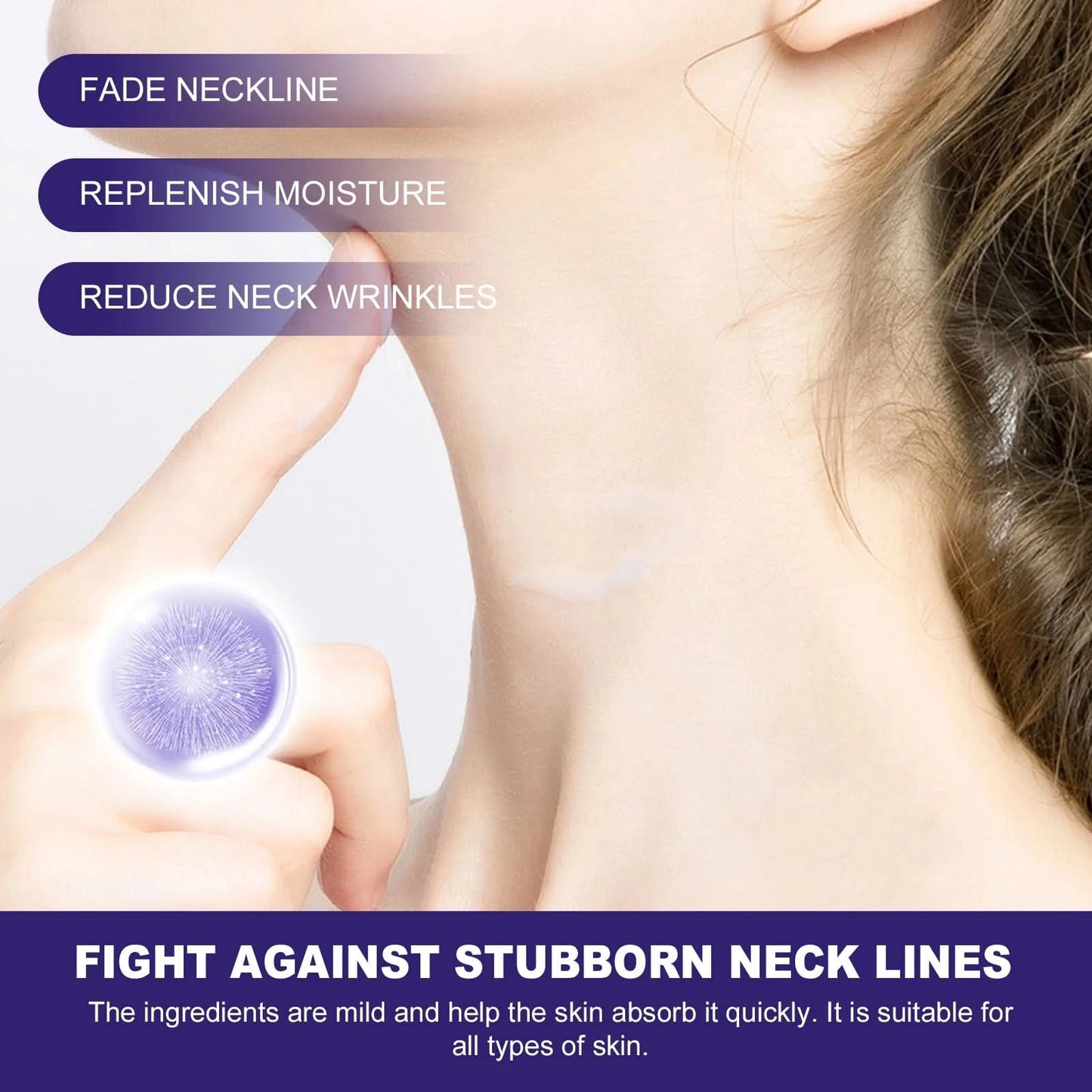 Hoygi Neck Care Cream Deeply Moisturizing Fade Fine Lines Brightening Skin Tone Remove Neck Wrinkles Firming Neck Cream - M & M Global