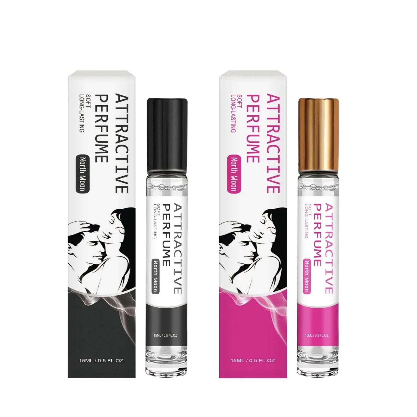 North Moon 15ml Pheromone Perfume Oil Roller Ball Long Lasting Flirting Freshing Fragrance Daliy Dating Attract Charming Perfume - M & M Global