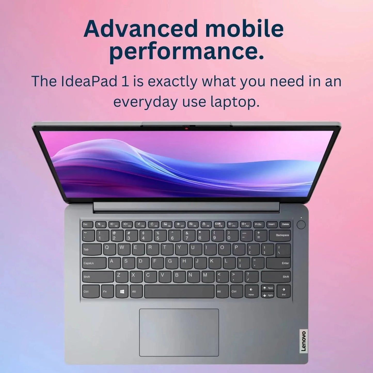 Lenovo 14" Business Laptop,Intel Celeron N4020,4GB RAM,384GB Storage(128GB eMMC+256GB SD Card),Cloud Grey,Windows 11 Home