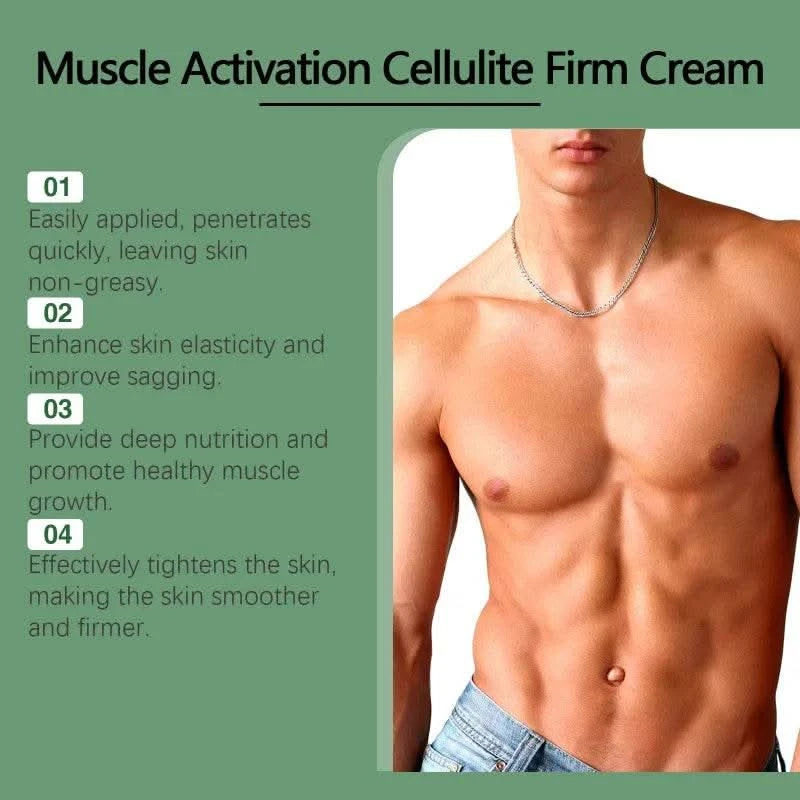 60g Muscle Activation Cream Men'S Sports Deep Moisturize Beauty Weight Loss Muscle Tightness High Intensity Fitness Shape Cream - M & M Global
