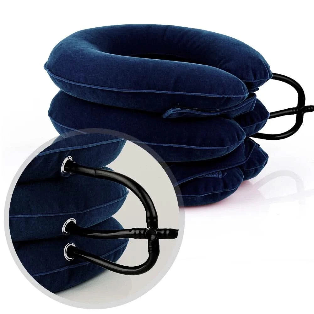 Cervical Neck Traction Medical Correction Device Cervical Support Posture Corrector Neck Stretcher Relaxation Inflatable Collar - M & M Global