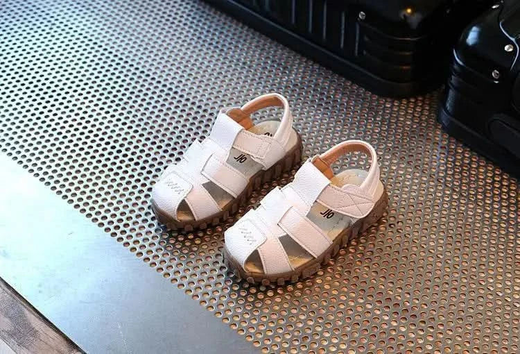 Leather Sandals Boys 2020 100% Soft Leather In Summer The New Boys And Girls Children Beach Shoes Kids Sport Sandals Princess S - M & M Global