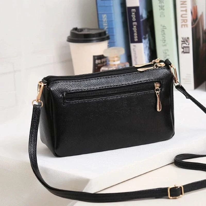 Crossbody Bags for Women PU Leather Messenger Bags Female Multiple Pocket Shoulder Bags Ladies Square Messenger Phone Purse - M & M Global