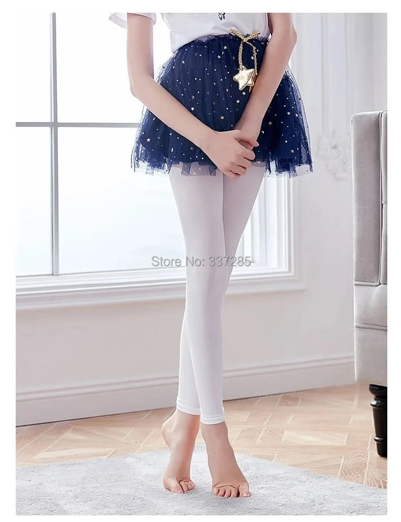 Spring Baby girl Boy nine-point Ballet dance leggings candy colors kids calf-length pants ankle-length Breathable child trousers - M & M Global