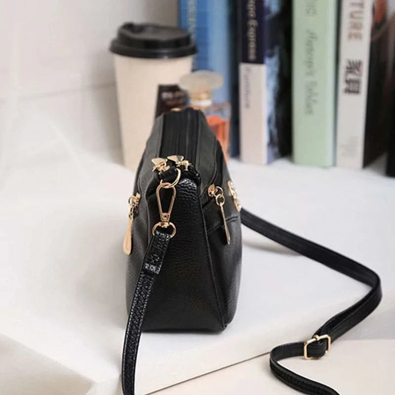Crossbody Bags for Women PU Leather Messenger Bags Female Multiple Pocket Shoulder Bags Ladies Square Messenger Phone Purse - M & M Global