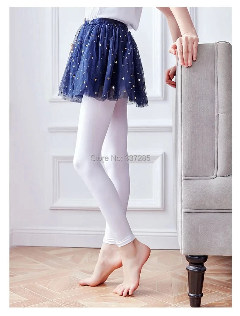 Spring Baby girl Boy nine-point Ballet dance leggings candy colors kids calf-length pants ankle-length Breathable child trousers - M & M Global