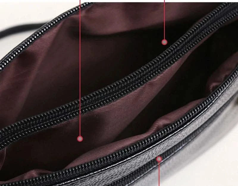 Crossbody Bags for Women PU Leather Messenger Bags Female Multiple Pocket Shoulder Bags Ladies Square Messenger Phone Purse - M & M Global
