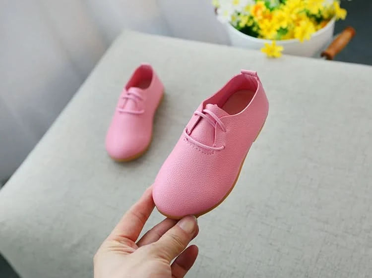 JGSHOWKITO Kids Shoes Boys Shoes Children's Casual Sneakers Girls Flats Candy Color Soft Lace-up Classical Comfortable Hot New - M & M Global