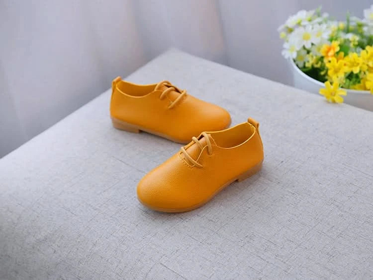 JGSHOWKITO Kids Shoes Boys Shoes Children's Casual Sneakers Girls Flats Candy Color Soft Lace-up Classical Comfortable Hot New - M & M Global