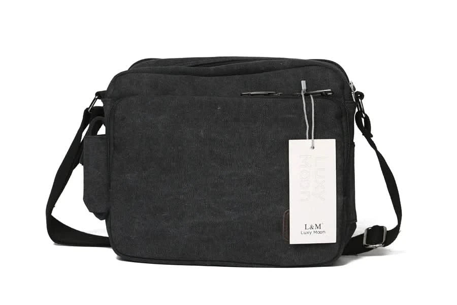 High Quality Multifunction Canvas Bag travel bag men messenger bag brand men's crossbody bag luxury vintage style briefcase w304 - M & M Global