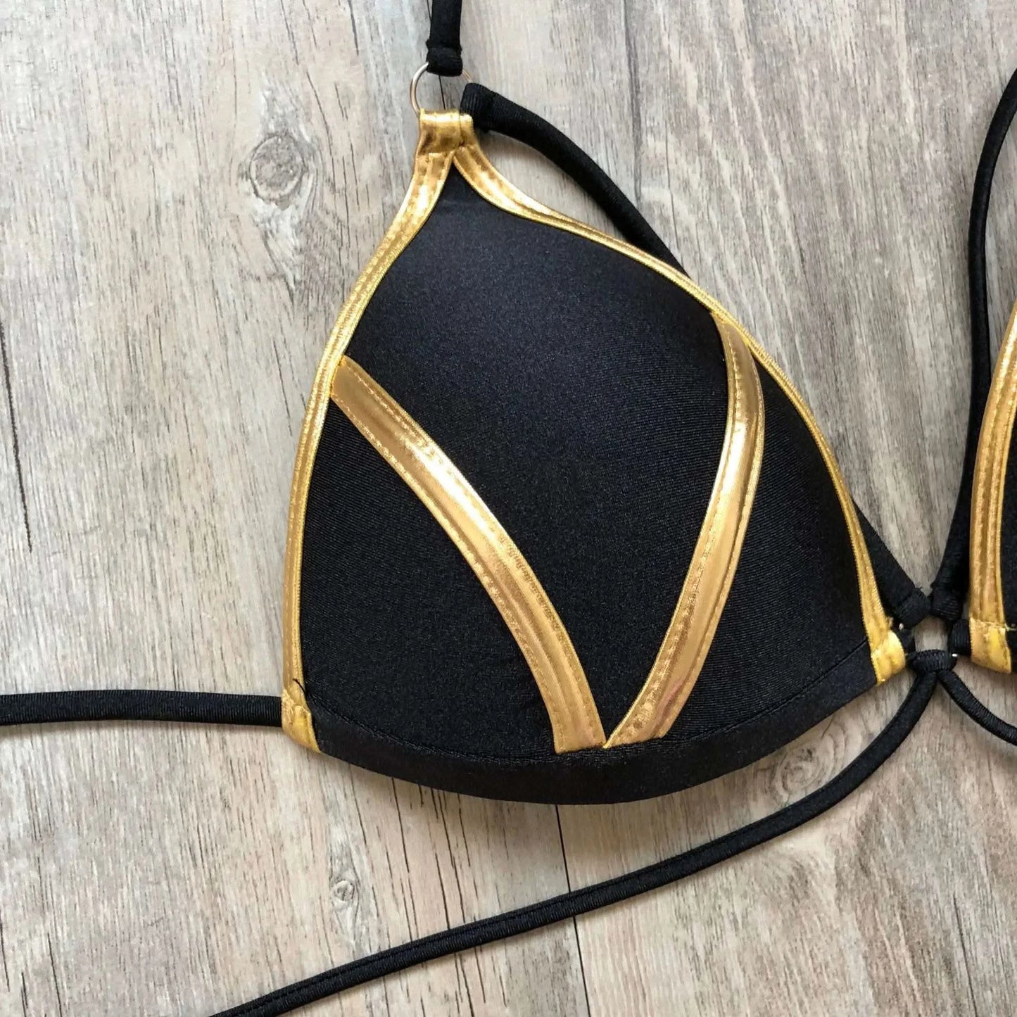 Contrast Trim Wrap Lace Up Bikini Sets Swimsuit For Women High Waist Two Pieces Swimwear 2022 Beach Bathing Suits - M & M Global