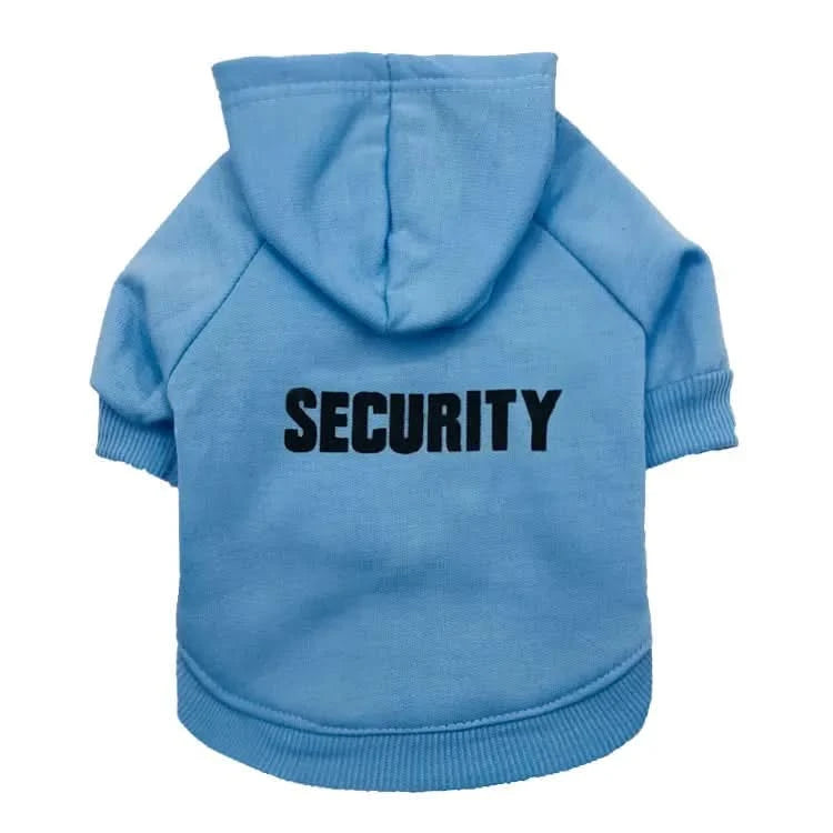 Security Dog Clothes Classic Pet Dog Hoodies Clothes For Small Dog Autumn Coat Jacket for Yorkie Chihuahua Puppy Clothing - M & M Global