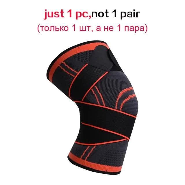 1 Piece Of Sports Men's Compression Knee Brace Elastic Support Pads Knee Pads Fitness Equipment Volleyball Basketball Cycling - M & M Global
