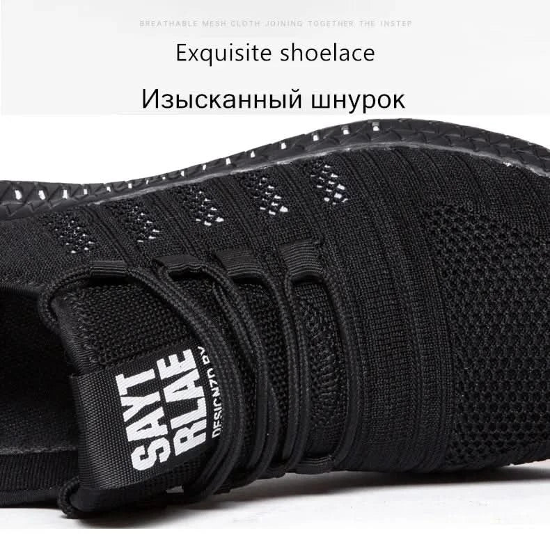 Fashion Men Sneakers Mesh Casual Shoes Lac-up Breathable Lightweight Walking Sneakers Men Shoes Size 39-48 Support Dropshipping - M & M Global