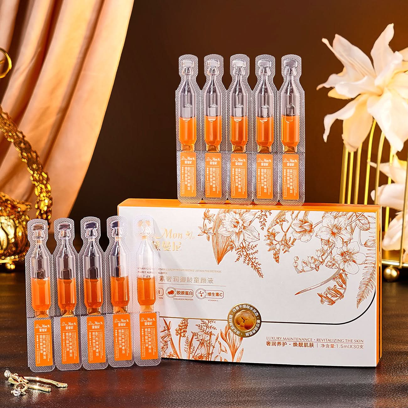 30pcs/box Astaxanthin Facial Essence Kit Collagen Hyaluronic Acid Moisturizing Rejuvenation Vitamin C Beauty Skin Care - M & M Global