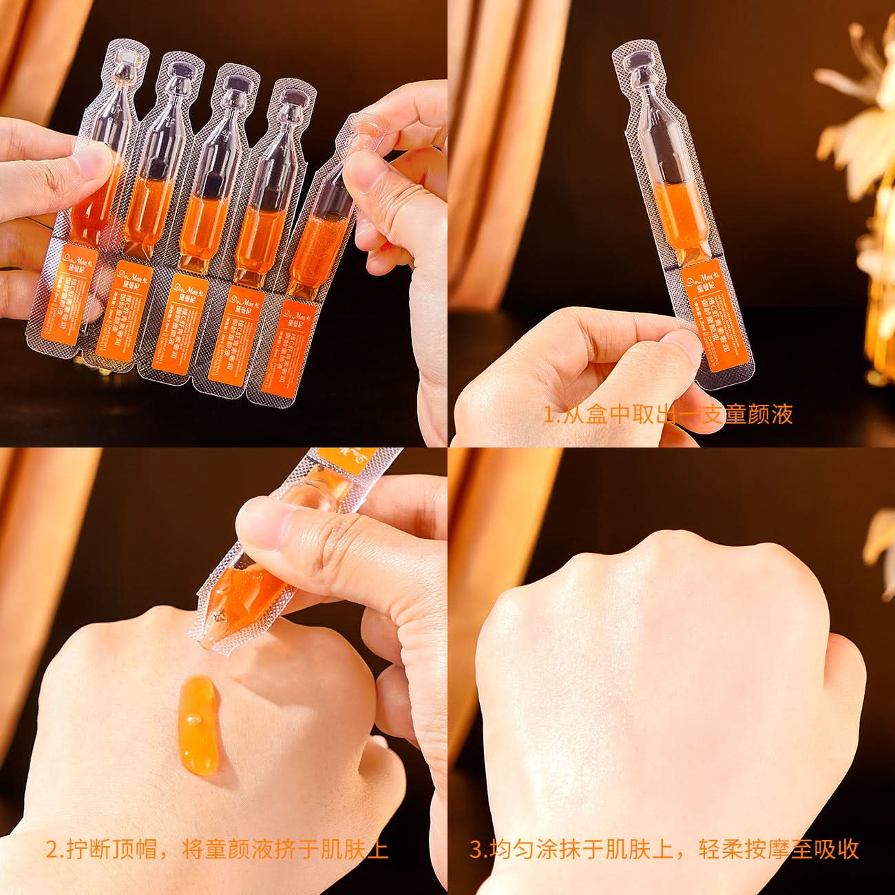 30pcs/box Astaxanthin Facial Essence Kit Collagen Hyaluronic Acid Moisturizing Rejuvenation Vitamin C Beauty Skin Care - M & M Global