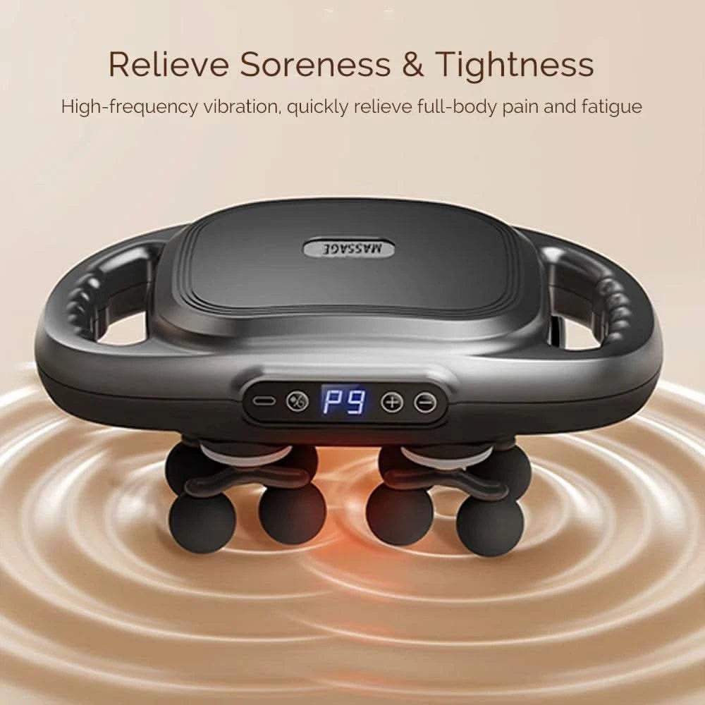 12 Massage Heads Massage Gun Deep Tissue Muscle Wireless High Frequency Vibration Masajeador Body Back Leg Neck Massager - M & M Global