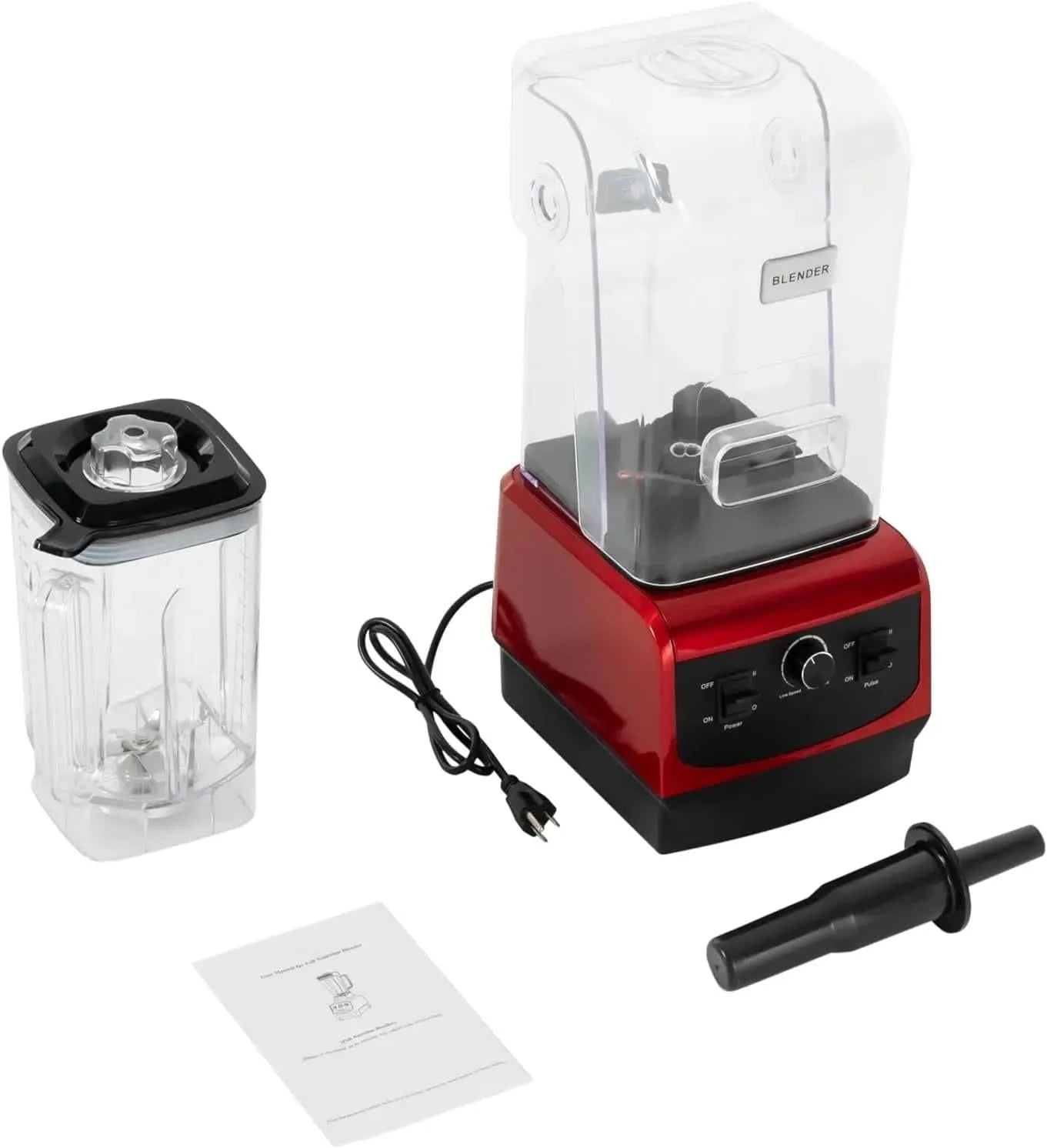 Professional Blender Slushy Machine 110V Commercial Grade Home Bar Blender with 74.4Oz Container Stainless Steel Smoothie Frozen - M & M Global