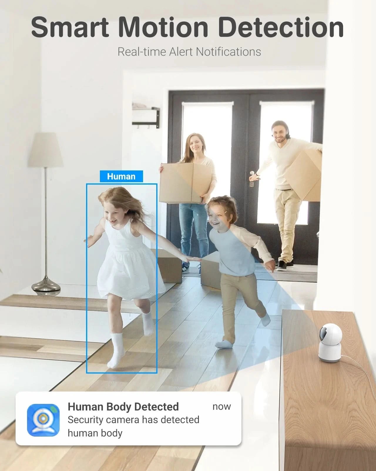 Annke 3MP Wifi IP Camera Indoor AI Human Detect Wireless Camera H.264+ P2P Audio Security CCTV Surveillance Camera Baby Monitor