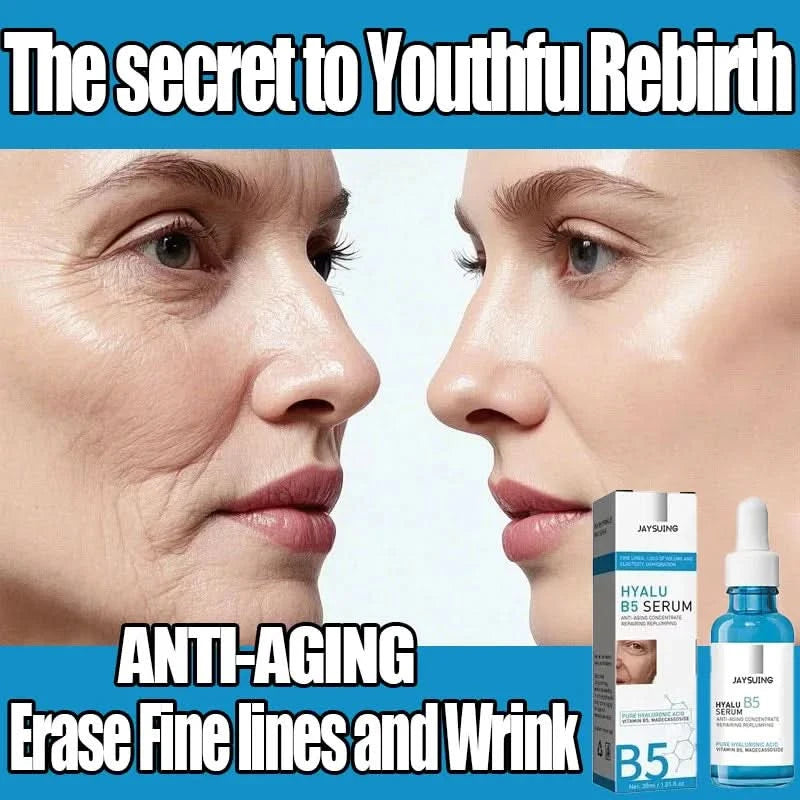 JAYSUING Pure Hyaluronic Acid Facial Serum Anti Wrinkle Aging Face Lift Tightening Reduce Eye Finelines Moisturizing Skin Care - M & M Global