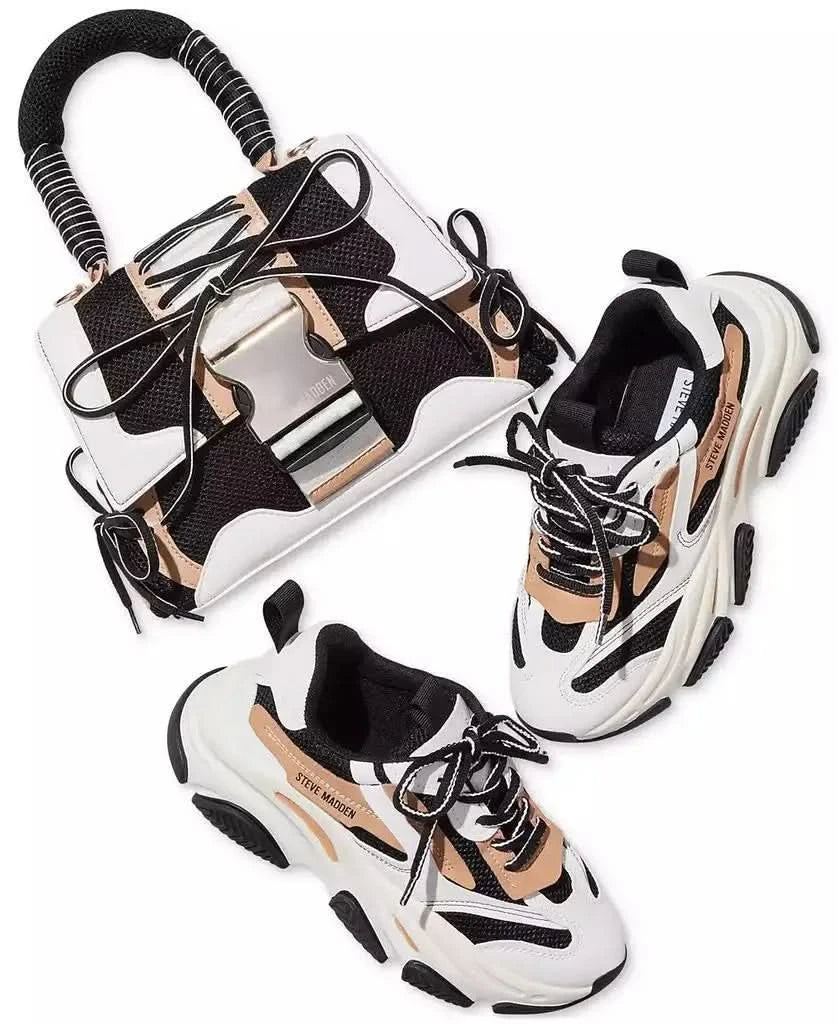 Steve Madden | Women's Possession Chunky Lace-Up Sneakers - M & M Global