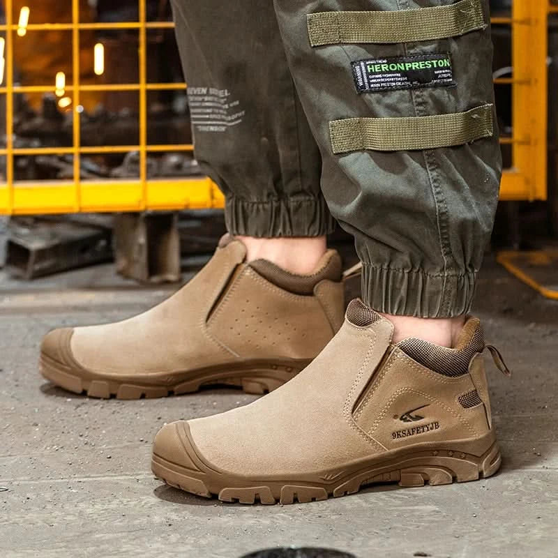 Composite Toe Safety Shoes Metatarsal Protection Anti-Puncture Work Boots Slip-Resistant Sole Anti-Hot Welders Protective Shoes