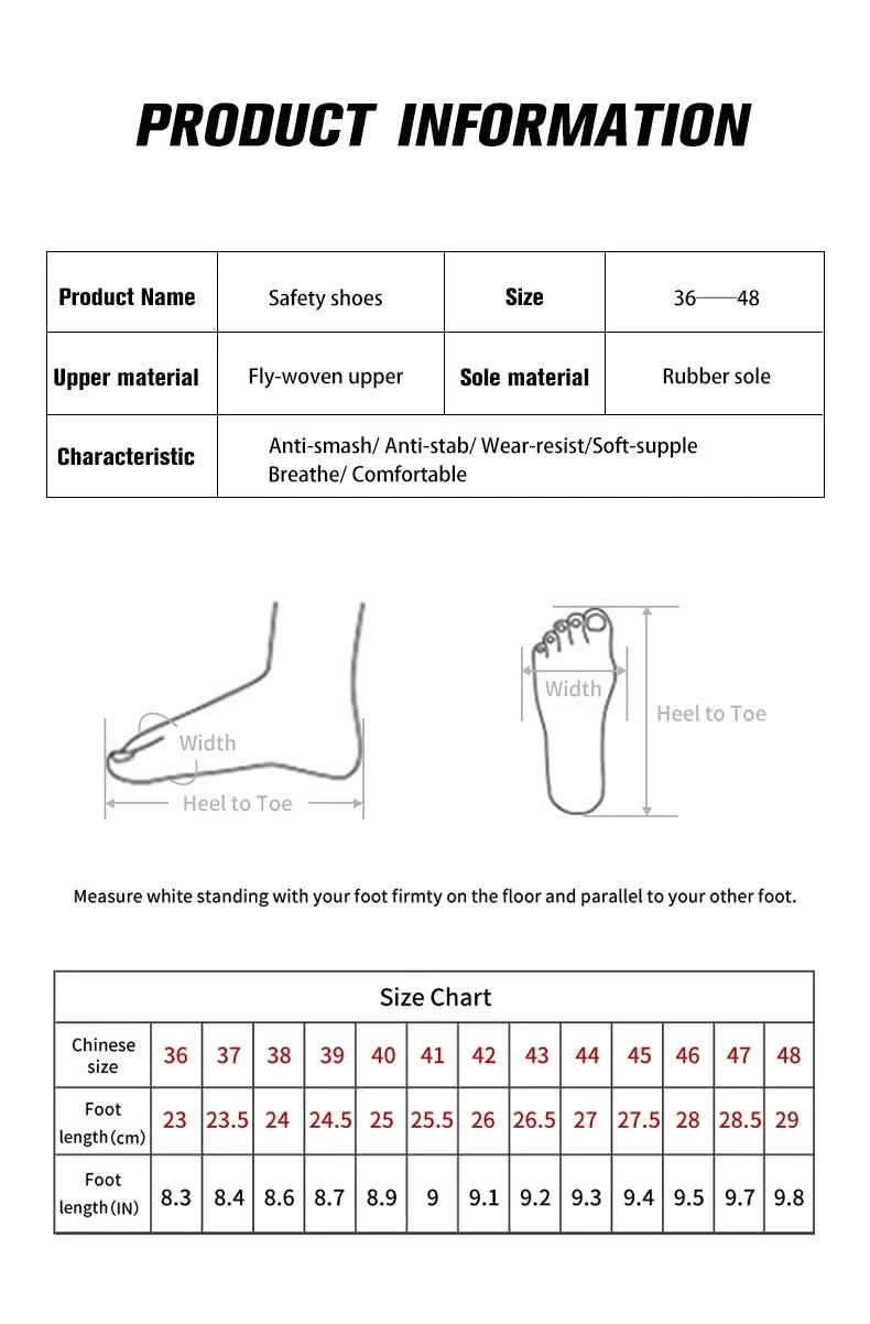 Soft-soled, comfortable, anti-smash, anti-puncture and breathable safety shoes
