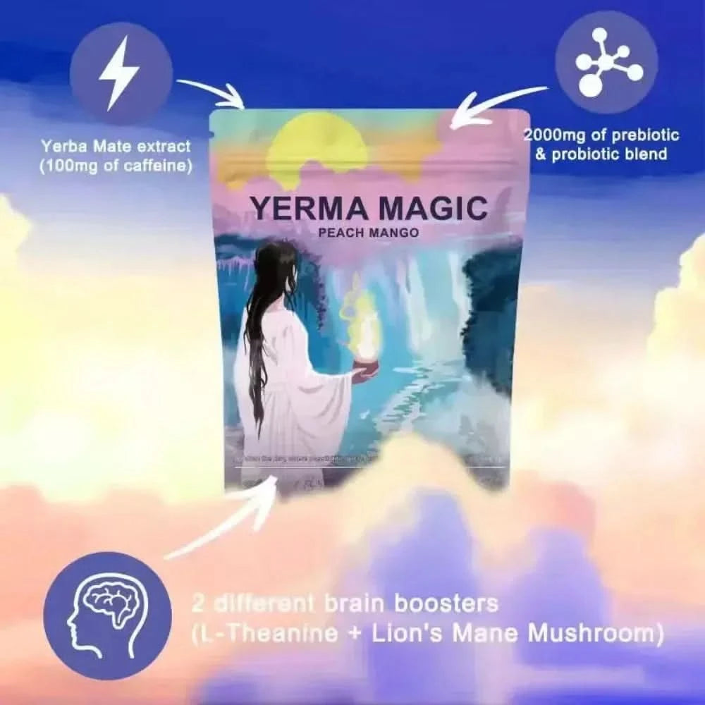 YERMA MAGIC Instant Yerba Mate Powder - Supports Energy, Gut Health - M & M Global