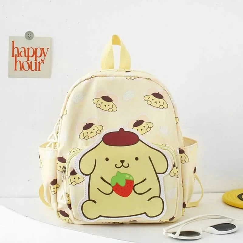 Kawaii Hello Kitty Kuromi Cinnamoroll Backpacks Cute Cartoon My Melody Pochacco Pompom Purin Anime Storage School Bag Sac A Dos - M & M Global