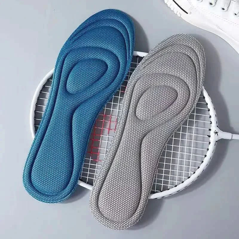 NEW 4Pcs Memory Foam Orthopedic Insoles for Shoes Antibacterial Deodorization Sweat Absorption Insert Sport Shoes Running Pads - M & M Global