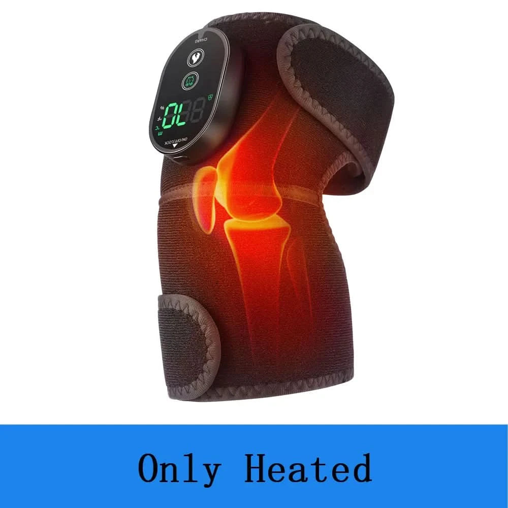 Thermal Knee Massager 3 in 1 Shoulder Knee Elbow Heating Massage Support Brace Rechargeable Vibration Pad Arthritis Muscle Relax - M & M Global