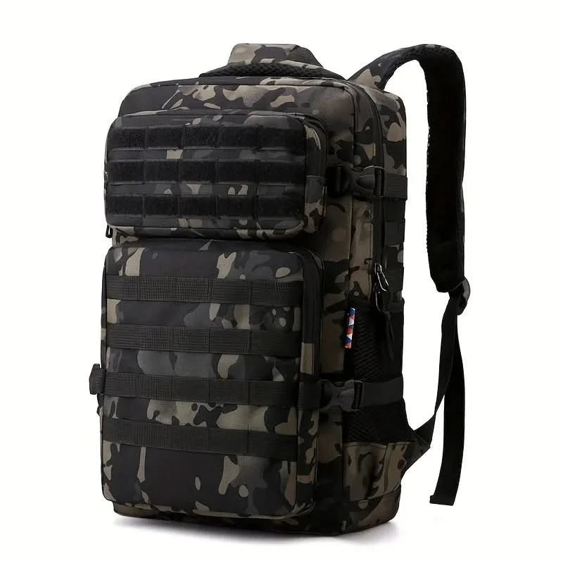 Tactical Backpacks Men's Camouflage Backpack, Hiking And Camping Backpack, LargeCapacity Multi-layer Outdoor Sports Backpack - M & M Global