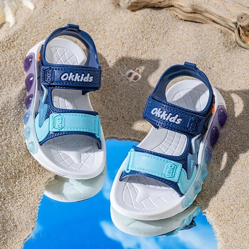 New Summer Children's Soft Soled Sandals Anti Slip Breathable For Boys And Girls Water Wading Baby Beach Sandals - M & M Global