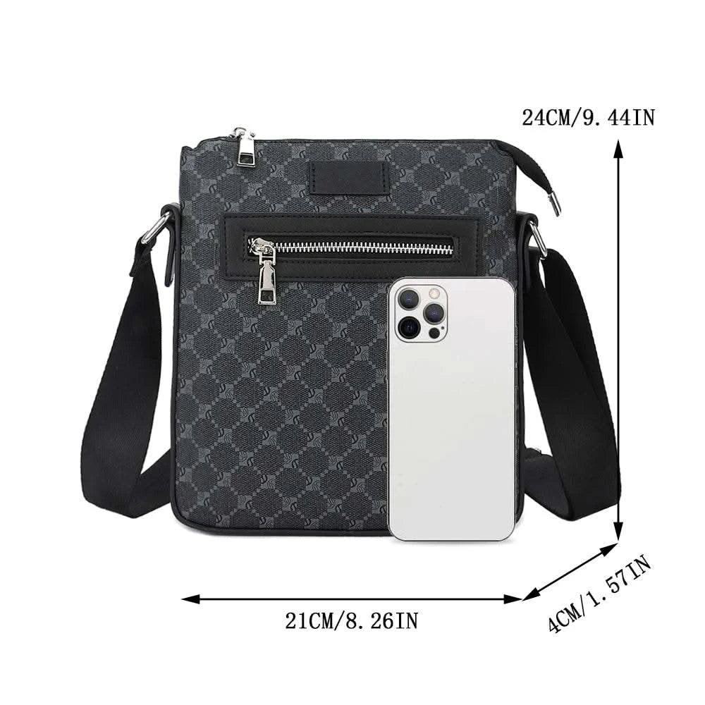 Casual Single Shoulder Crossbody Bag Crossbody Bag Sling Bag Chest Bag Men's Business Small Square Messenger Bag - M & M Global